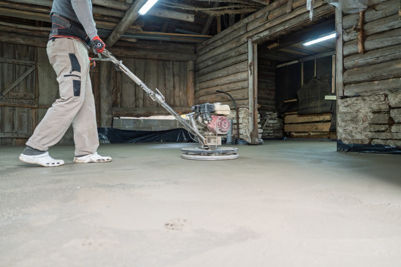 Basement Concrete Polishing detail